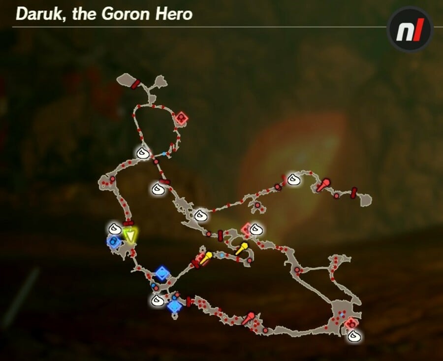 Daruk the Goron Hero Korok Map