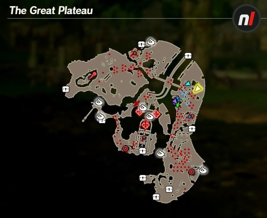 The Great Plateau Korok Map