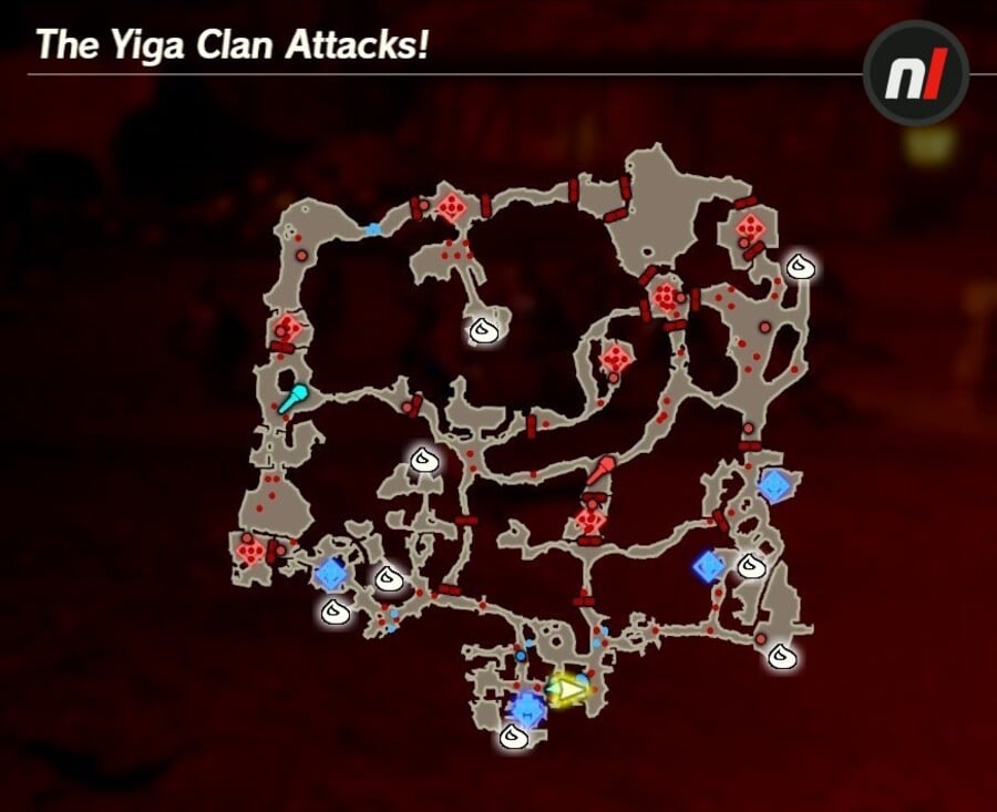 The Yiga Clan Attacks Korok Map